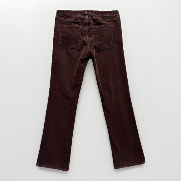 Gap Pants Womens 29P Petite Rich Eggplant Perfect Boot Corduroy Mid Rise Bootcut - Picture 2 of 11